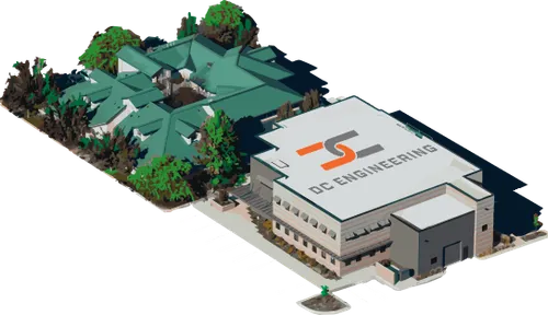 Aerial Illustration of DC Engineering's Meridian Campus